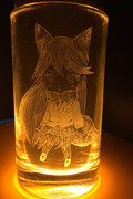 キタキツネちゃんグラス