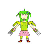 オリジナル魔法少女描いてみた