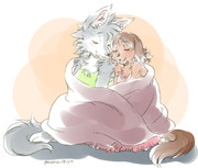 ケモ百合落書き