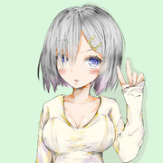 浜風描いてみた