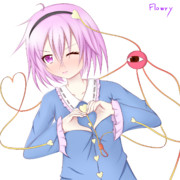 さとり ハート 赤面差分