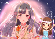 ライブで薄紅を歌う小早川さんを全力で応援する、水本ゆかりちゃん