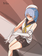 [ワンドロ]  浦風の手袋脱ぎ々