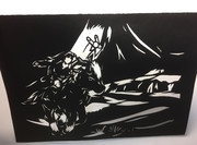 【切り絵】気ままに夢見る枝豆少女