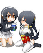 激辛に挑むコウテイとジェーン