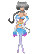 インドゾウを右に