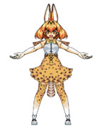 マウスとペイントでサーバルちゃん