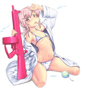 ウォーターガンふうAA-12と大泉練ちゃん