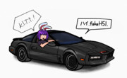 偽物だがK.I.T.T.に乗るHSIさん.knightrider