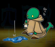 洞窟内の水溜りとエンカウント！