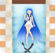 旅行って楽しいけど、さすがに疲れちゃったさみだれちゃん♪