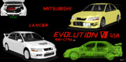 「MMDモデル配布」 LANCER EVOLUTION VII CT9A GSR 01s