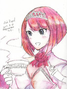 いい香りのティーを飲むArk Royalさん（ワンドロ３２日目