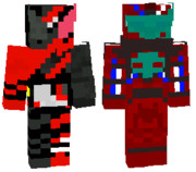 マイクラスキン 仮面ライダービルド ラビットガトリング/ブラッドスターク