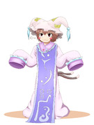 主の服を着た橙