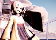 旗風、甲板にて