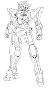 ガンダムエクシア（線描き）