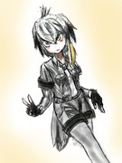 ちょっとピースしてくれてるハシビロコウちゃん