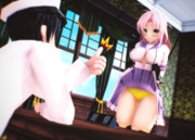 スカートを捲るがっささん