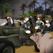 【MMD艦これ】地獄の黙示録【ジープが来たよ】