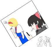分煙室にてmaru姉貴とjgn