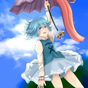 空から女の子が…！