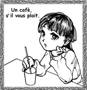 おばさん ５ 白黒