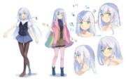 白い子の設定画