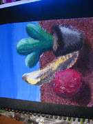 サボテン、リンゴ、バナナ