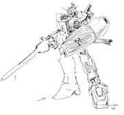 １０分で描いたガンダムマーク２？