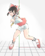 反復横跳び ニコニコ静画 イラスト