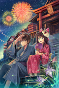 夏祭り ニコニコ静画 イラスト