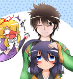 こうして並ぶとまるで兄弟…兄妹???