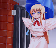 雨降り空の帰りに