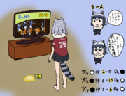 落書き：阪神CS敗退を知ったアライさん