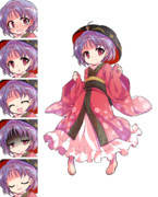 針妙丸立ち絵描き直し 表情差分