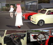 「桃っぽいステアリング」付けました！ｗ