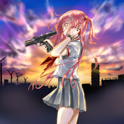 遠くを見る ニコニコ静画 イラスト
