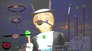 【MMDアクセサリ配布】眼帯と仕込み杖