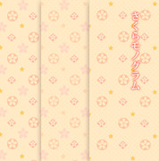 【フリー素材】桜モノグラム