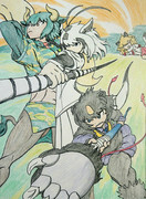 迎え撃つライオン軍団