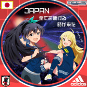 日本代表(2018SEASON)×THE IDOLM@STER 我那覇響、星井美希