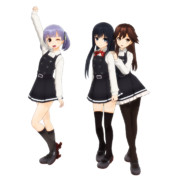 【MMD艦これ】新しいユニット結成！(小林ちさとさんイラスト再現中)