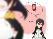 かっこいいポーズをとるアライさんを真似てパンをもつフェネックに便乗してみたかったジャガーに同調す