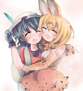頬ずり ニコニコ静画 イラスト