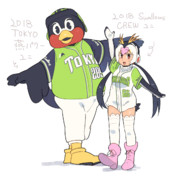 東京ヤクルトスワローズ ニコニコ静画 イラスト