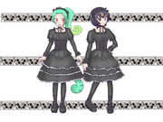 まきびしコンビでゴスロリっぽいの