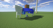 Minecraft」対戦用機体作成中「jointblock