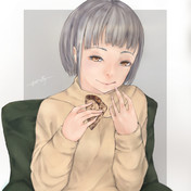 灰髪ショート ニコニコ静画 イラスト