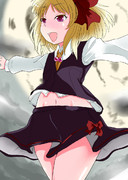 月明かりに照らされて